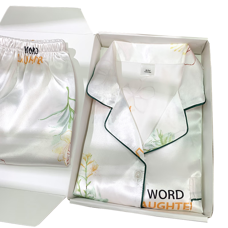 ���ڲ�������ɯŮʿ��˿˯��Ů�ļ�����ӡ���Ҿӷ�������װ���˽�������Ů����� �ƻܰ�/���䳤�㡾���װ�� M���Ƽ���������80-100�