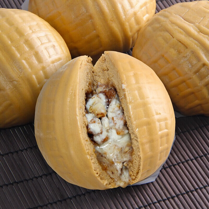 广州酒家 一个核桃包320克*2袋 利口福广东特产早餐面包早茶点心 广式