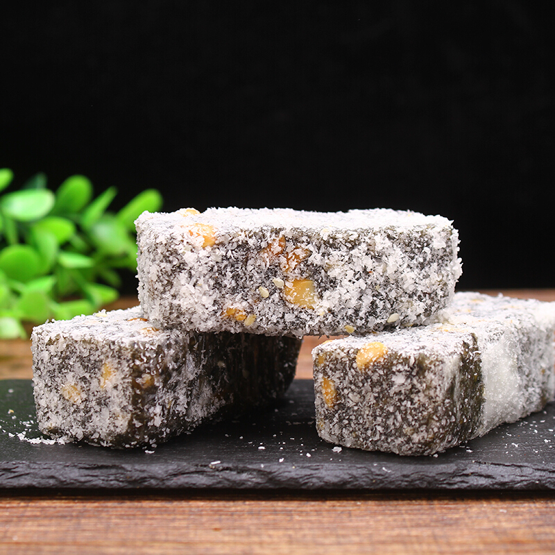 虎钢馋麻薯黑芝麻糖广东潮汕特产揭阳普宁美食潮州汕头小吃零食传统