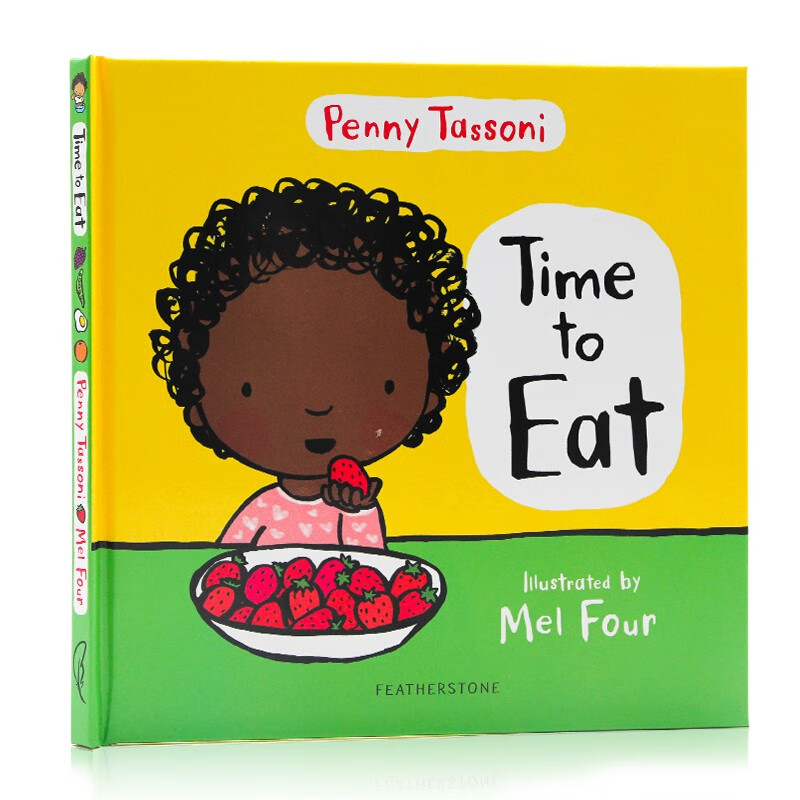 吃饭 time to eat 英文原版绘本 宝宝行为习惯养成 幼儿健康饮食教育