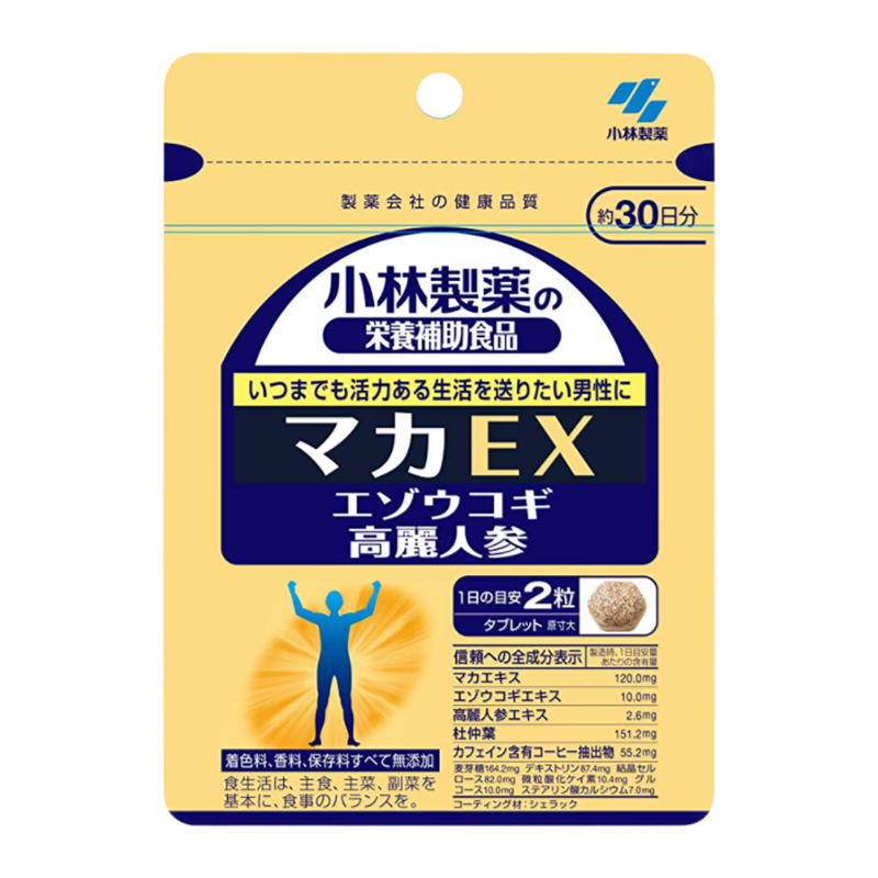 【jd快递】日本直邮小林制maca玛卡ex西伯利亚男士提升精力 抗疲劳 30