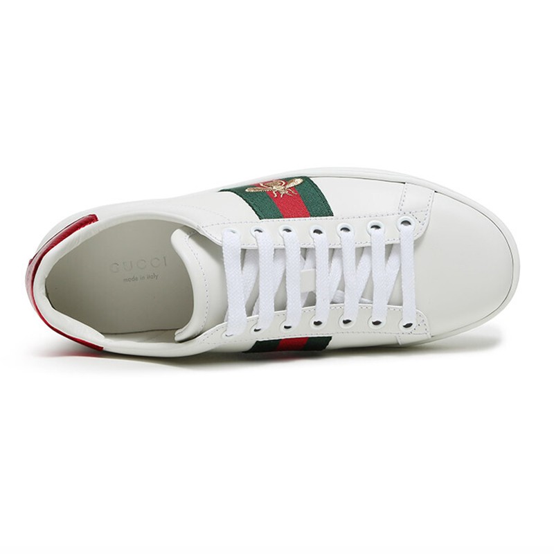 gucci 古驰 gucci女鞋 2021新款 ace系列 女士小蜜蜂刺绣小白鞋休闲