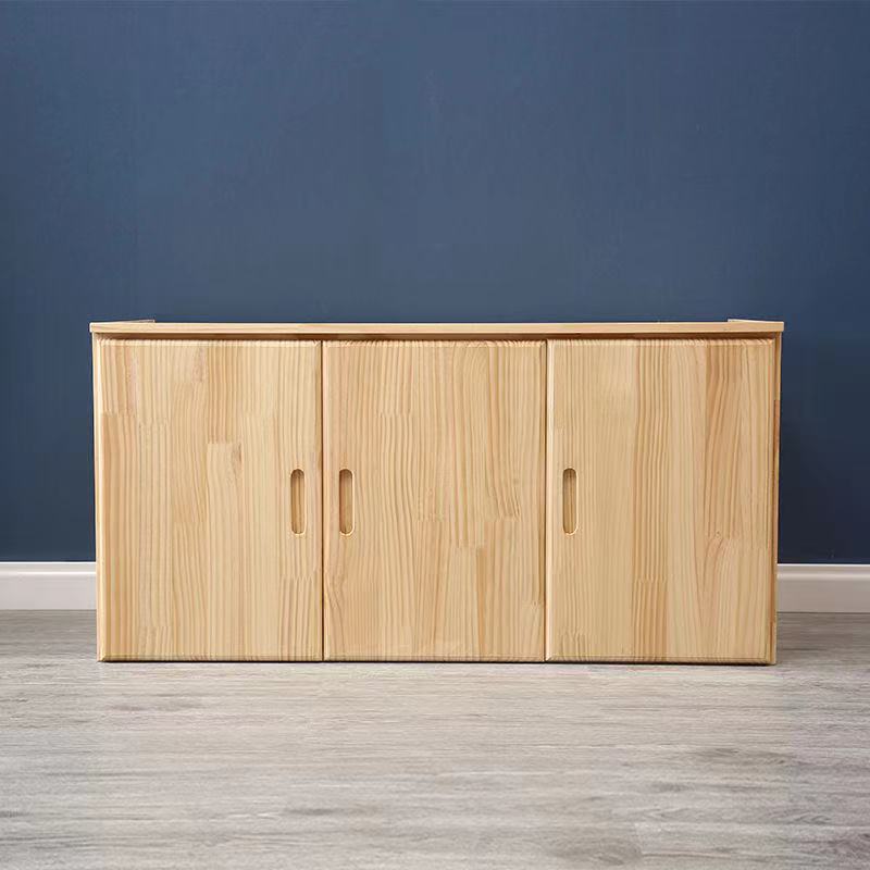 迷格 全实木衣柜顶柜 简约多功能储物柜多门卧室组合实木顶柜 三门60*