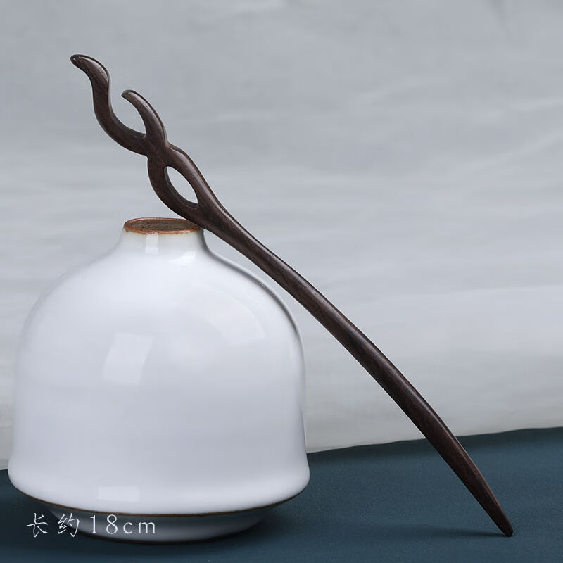 葵螂鳕棕木实木木簪子简约现簪古风发饰实木盘发木簪汉服旗袍头饰