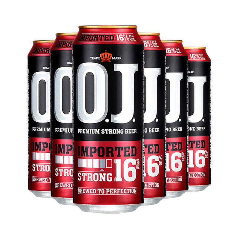 j.比利时原装进口oj啤酒欧捷高度烈性进口精酿啤酒 500ml 6罐 oj16度