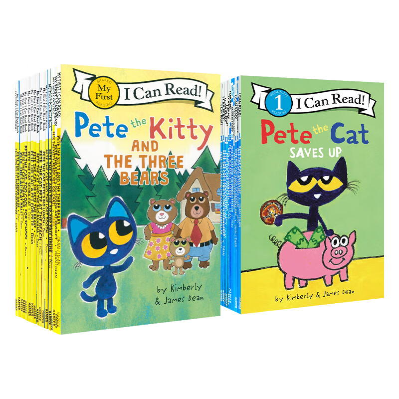 Pete the Cat 皮特猫英文 大全套32册（My first 21册+Level 1 11册）情绪管理 I Can Read系列 分级阅读 原版 儿童英文绘本 皮特猫 大全套 32册