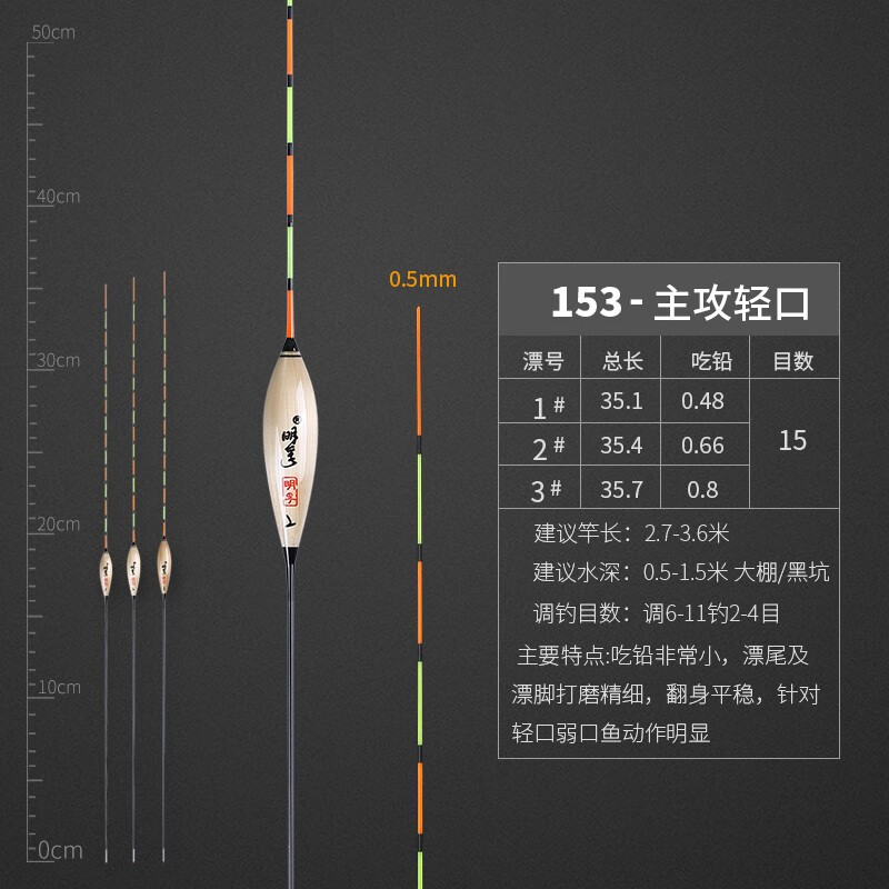 明孚芦苇浮漂冬钓轻口高灵敏鲫鱼漂高档竞技黑坑大棚浮标细尾枣核鱼漂