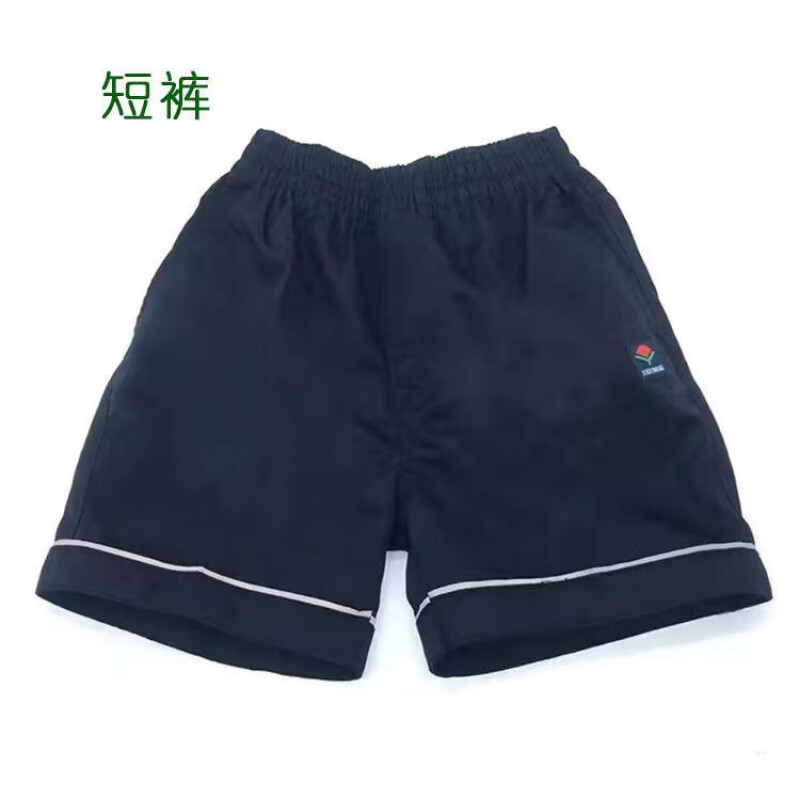 芭麦图南宁市校服 小学生夏款制服新希望格子套装短袖短裤校服正装 男