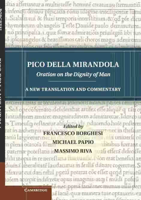 预售 按需印刷pico della mirandola: oration on the dignity of man