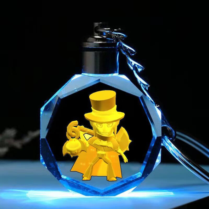 乱斗手办皮肤项链水晶钥匙扣书包挂件定制儿童生日礼物 辉金莫提斯