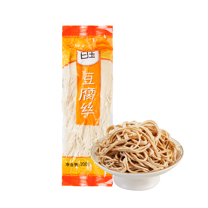白玉 豆腐絲真空包裝200g 豆制品