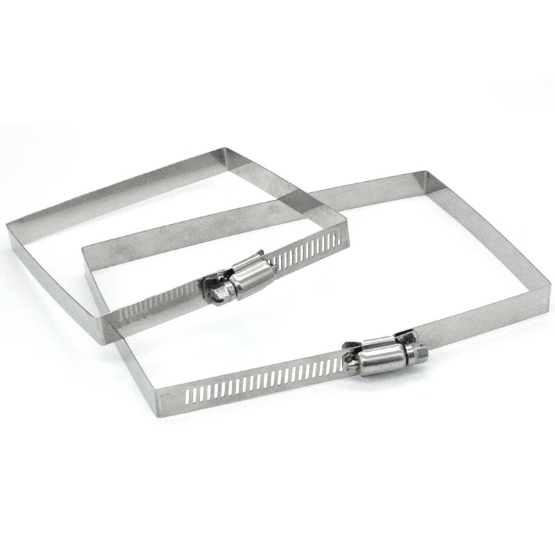 伊集邦304不锈钢桥架喉箍方形卡箍抱箍 光伏电缆桥架工程抱箍 各种尺