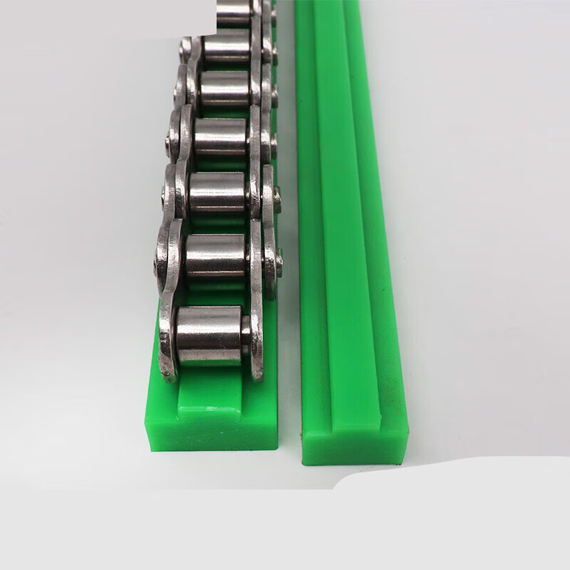 t型08b双排高分子聚乙烯16a滑轨导向件pe耐磨尼龙护栏条 双排链条导轨