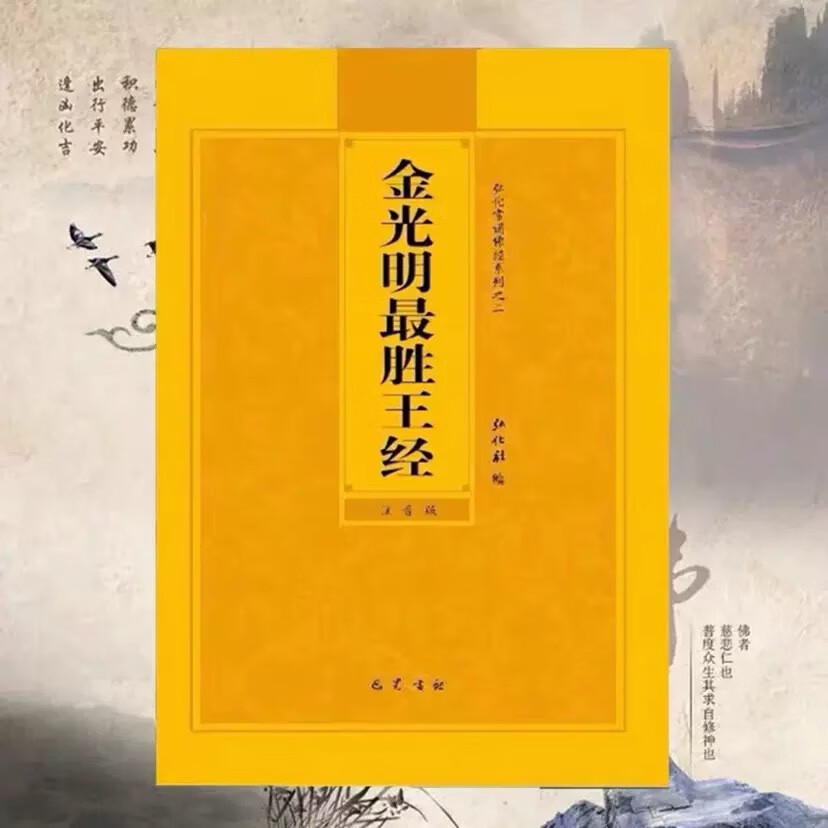 金光明最胜王经注音版诵读本简体字16开横版经书