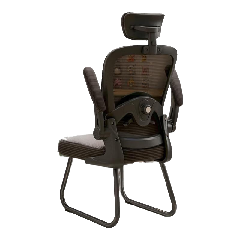 椅品匯辦公椅舒適久坐不累學(xué)生學(xué)習椅人體工學(xué)護腰家用靠背弓形電腦椅子 【四向調節腰托】耀黑-乳膠坐墊-帶頭枕