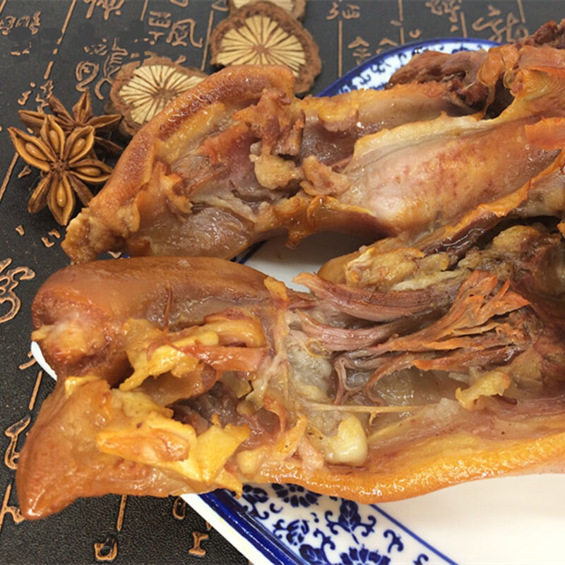 虎钢馋德祥隆山东诸城特产 诸城 诸城烧肉 卤肉熟食 锅猪头肉 下