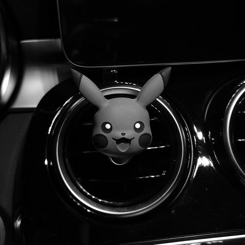系皮卡丘车载香水车内出风口香薰扩香石汽车用品摆件 黑暗大笑皮卡丘