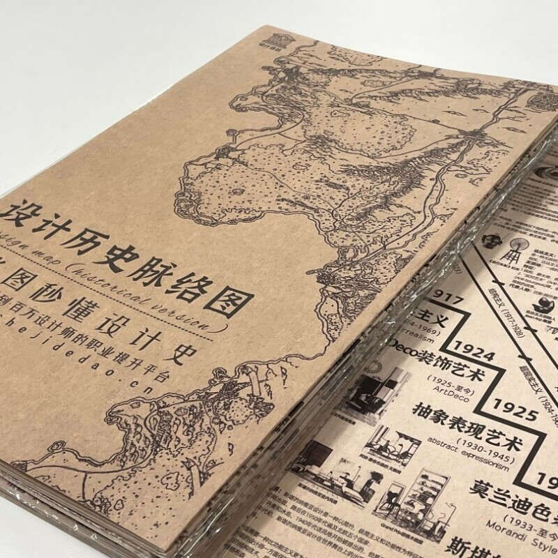 设计历史脉络图一张图秒懂设计史设计得到出品dop画册