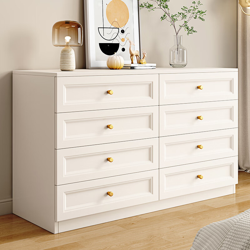 蕴捷斗柜卧室家用法式轻奢储物柜客厅靠墙抽屉组合置物斗柜一体梳妆台