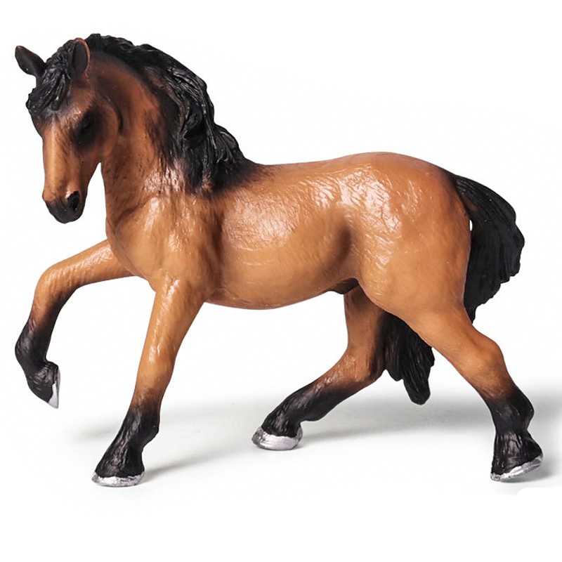 玩控 儿童仿真马动物模型玩具男孩野生动物园世界 卢西塔诺马