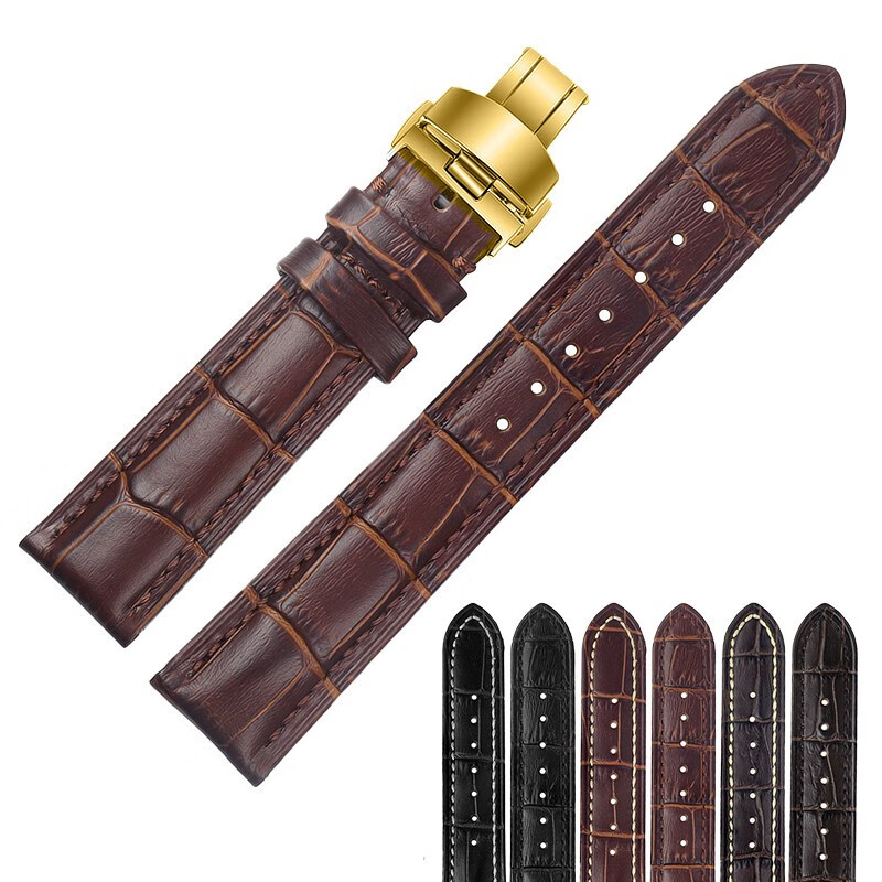 适用于依波路表带男士真皮小牛皮手表带女bg8688.gb5610.