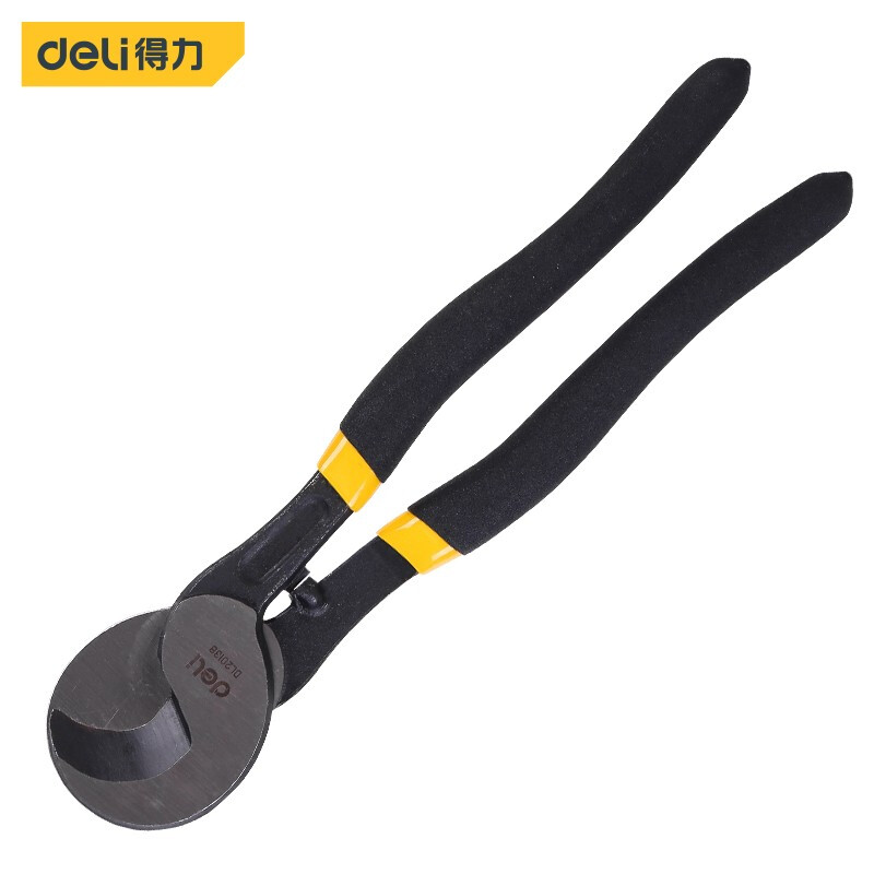 得力(deli)电缆剪 电线剪刀 电览钳 电工切线断线钳手动6 8 10寸绞线钳 强力电缆剪10英寸 DL20138