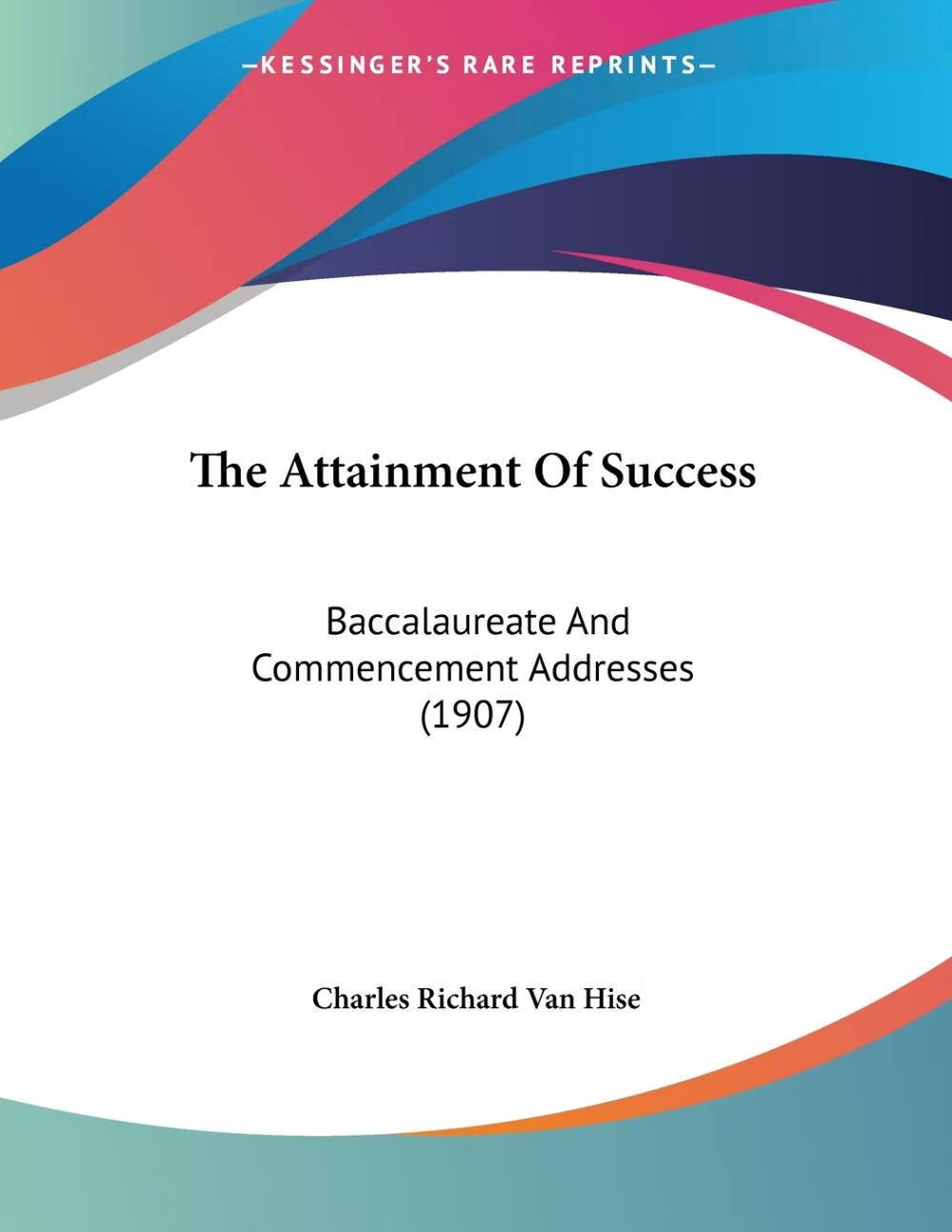 【预售 按需印刷】the attainment of success