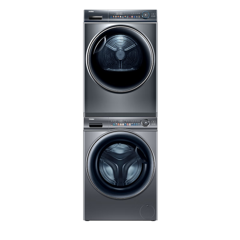 海尔（Haier）SL6精华洗洗烘套装 10KG超薄滚筒洗衣机全自动+双擎热泵烘干机家用 1.1洗净比 SL6+81 以旧换新