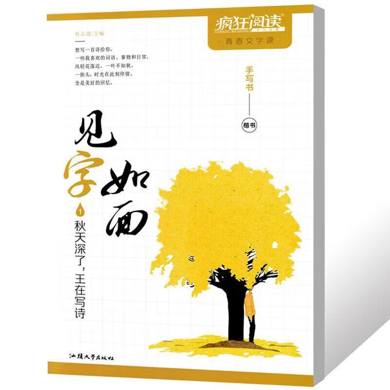 如面1-16辑自选 初高中生课堂练字帖硬笔书法文艺字体书法青春文字课