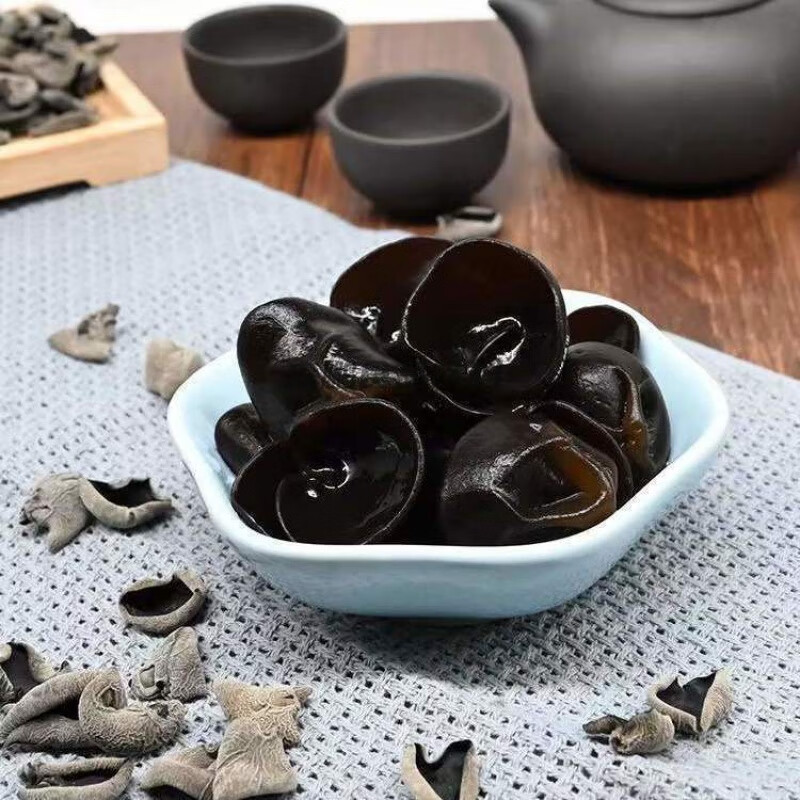 嫩个 干云耳2023上市富硒之乡特级云耳黑木耳秋木 精选1斤云耳(泡发率