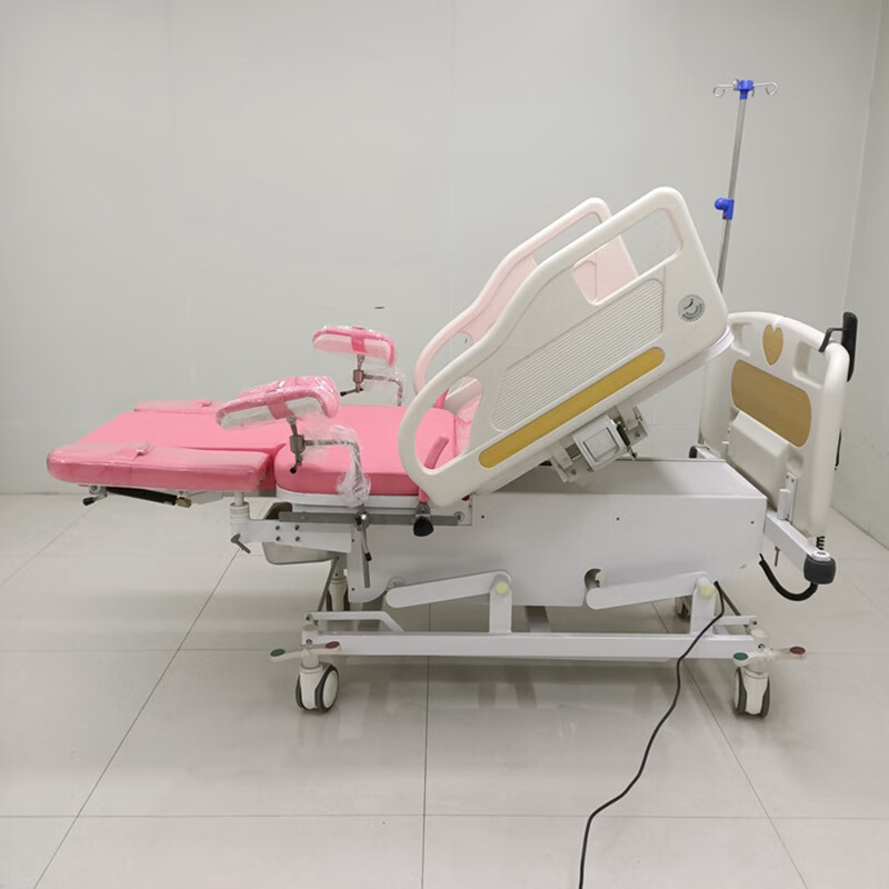 医院电动妇科一体手术产床多功能豪华产病床 爱婴产护分娩床 红色