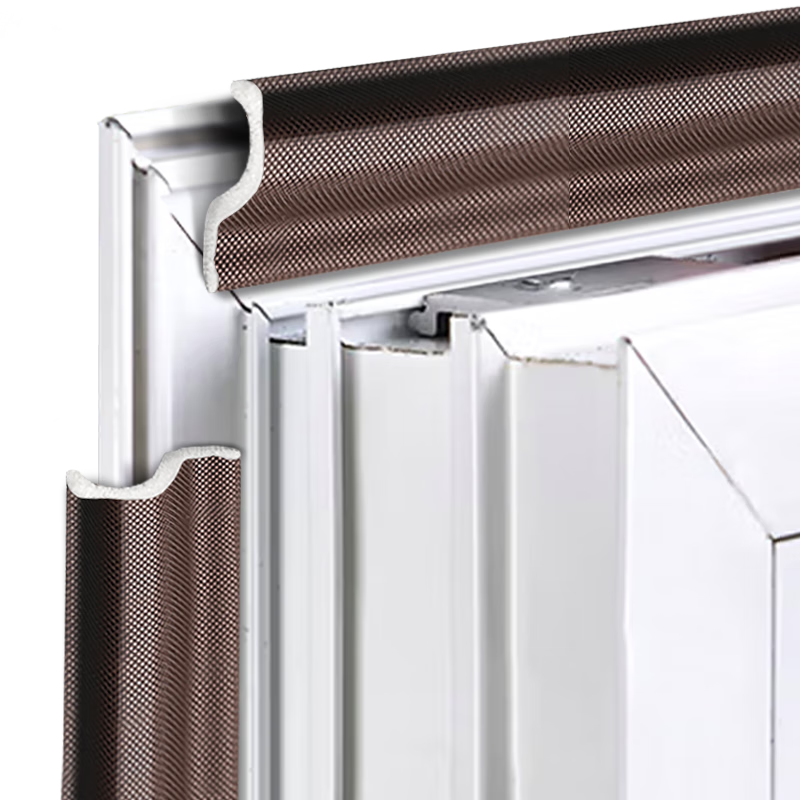 foojo富居窗户密封条自粘门窗门缝防风2米*6根塑钢门断桥铝隔音条棕色