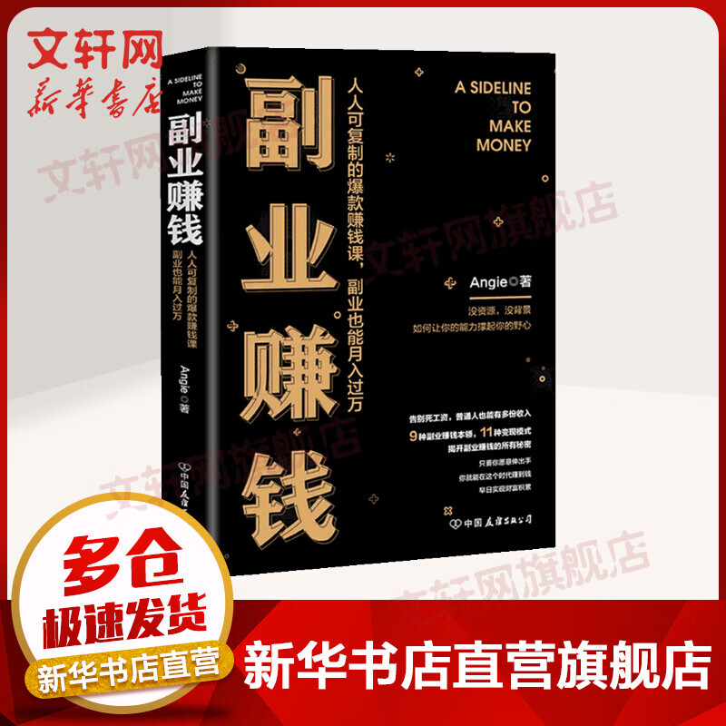 Angie创始人教你9种赚钱本领11种变现模式 人人可复制的爆款赚钱课，副业也能月入过万