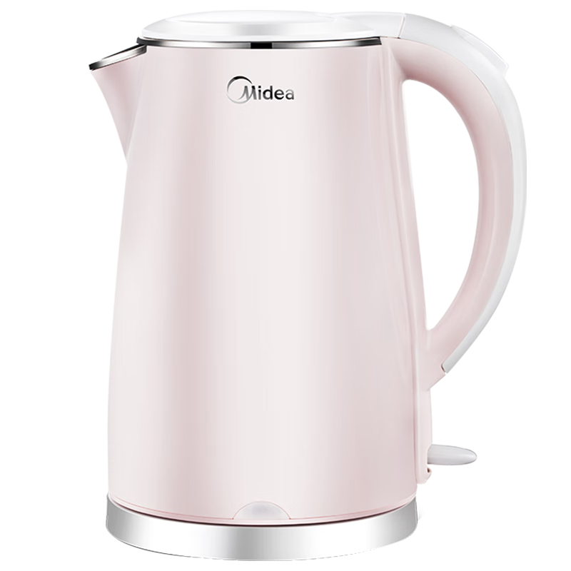 美的（Midea）电水壶电热水壶0涂层烧水壶母婴级316不锈钢 1500W快速加热 自动断电1.7升容量MK-HJ1705-PRO