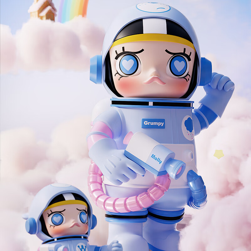 POP MART泡泡玛特 MEGA SPACE MOLLY400%+100%易怒熊潮玩玩具生日礼物 MOLLY400%+100%易怒熊怎么样,好用不?