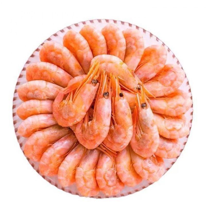鲜木北极甜虾10斤装 整件头腹籽元宝虾带籽冻虾冰虾精品海鲜水产 头腹
