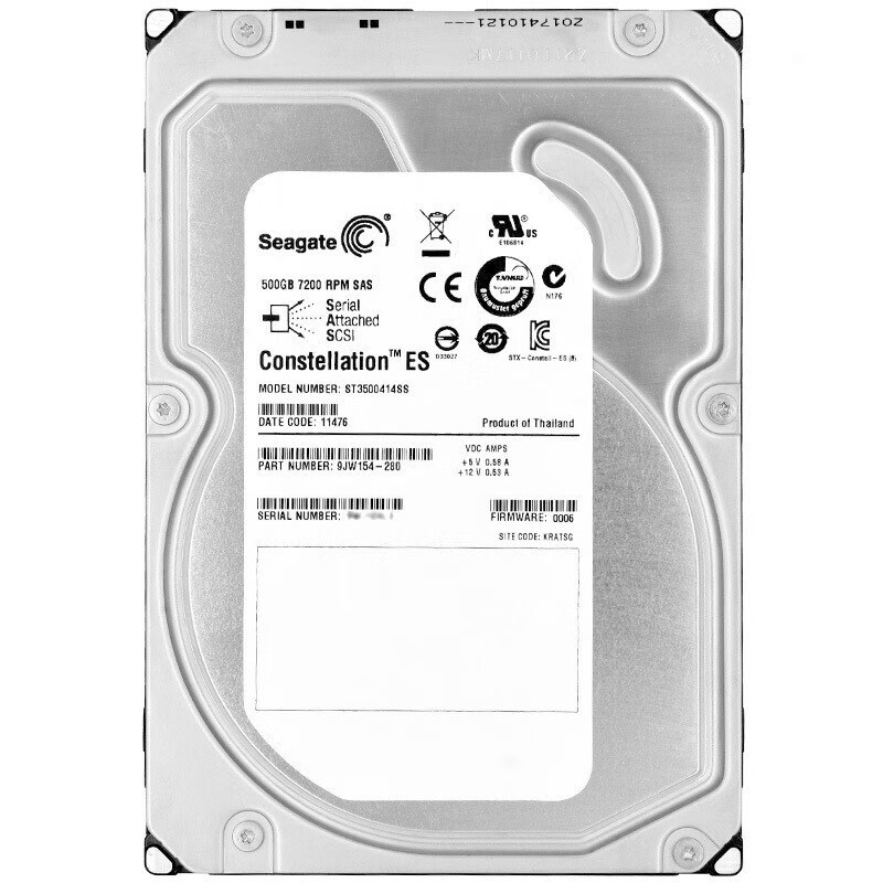 dahua希捷 500gb sas 3.5英寸企业级机械硬盘(st3500414ss)