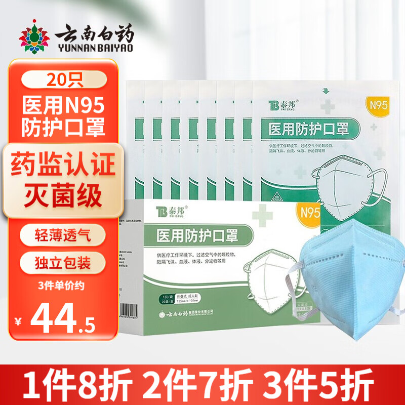 口罩价格走势、销量趋势及品牌推荐-云南白药N95口罩最佳选择