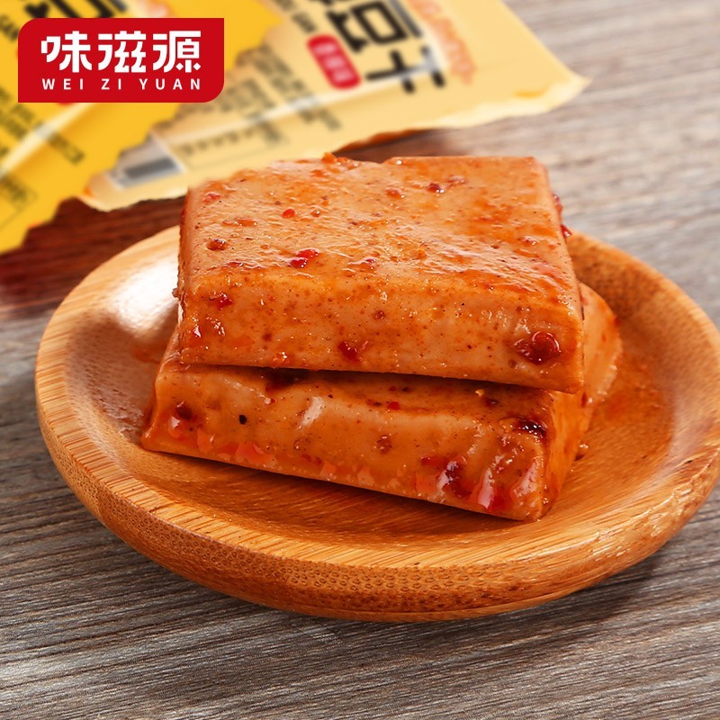 味滋源童年怀旧小吃点心充饥夜宵网红休闲零食方便食品 Q弹豆干500g(烧烤+香辣+蟹黄)