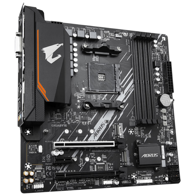 技嘉AMD B550M AORUS ELITE小雕 主板 电脑主板(锐龙Ryzen AM4插槽)支持R5 5600X R7 5700X CPU B550M AORUS ELITE小雕 单主板