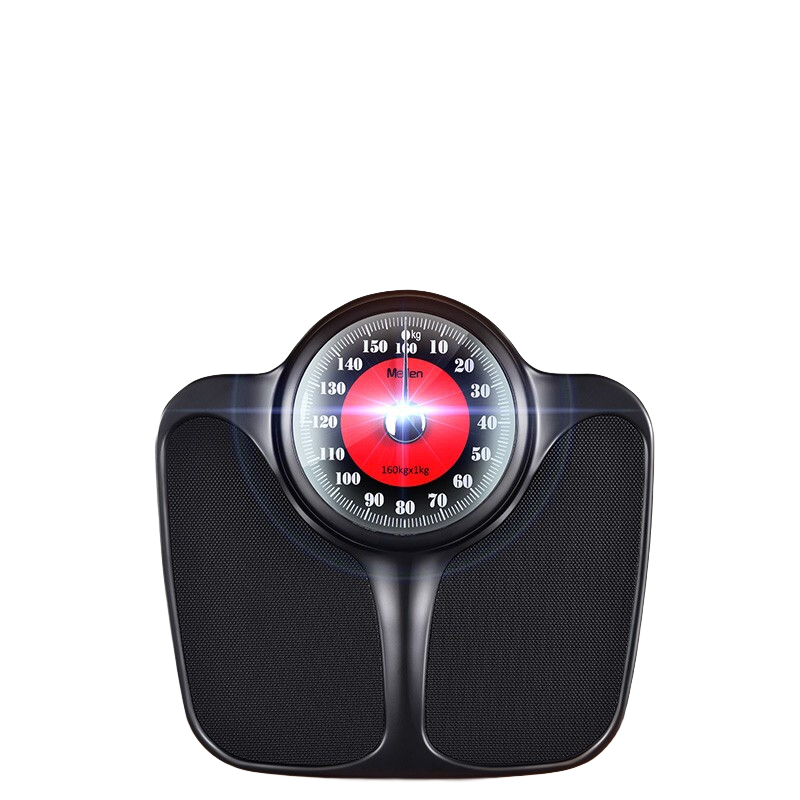 Meilen體重秤機(jī)械秤電子秤健康秤人體秤精準(zhǔn)家用稱耐用藥店健身房超市學(xué)校酒店 黑色
