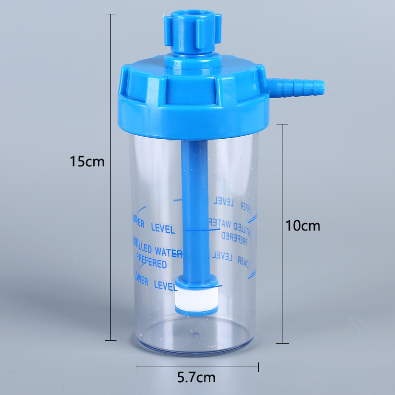原装配件加湿器浮标式氧气表加湿流量计潮化水瓶 塑料接口带盖湿化瓶