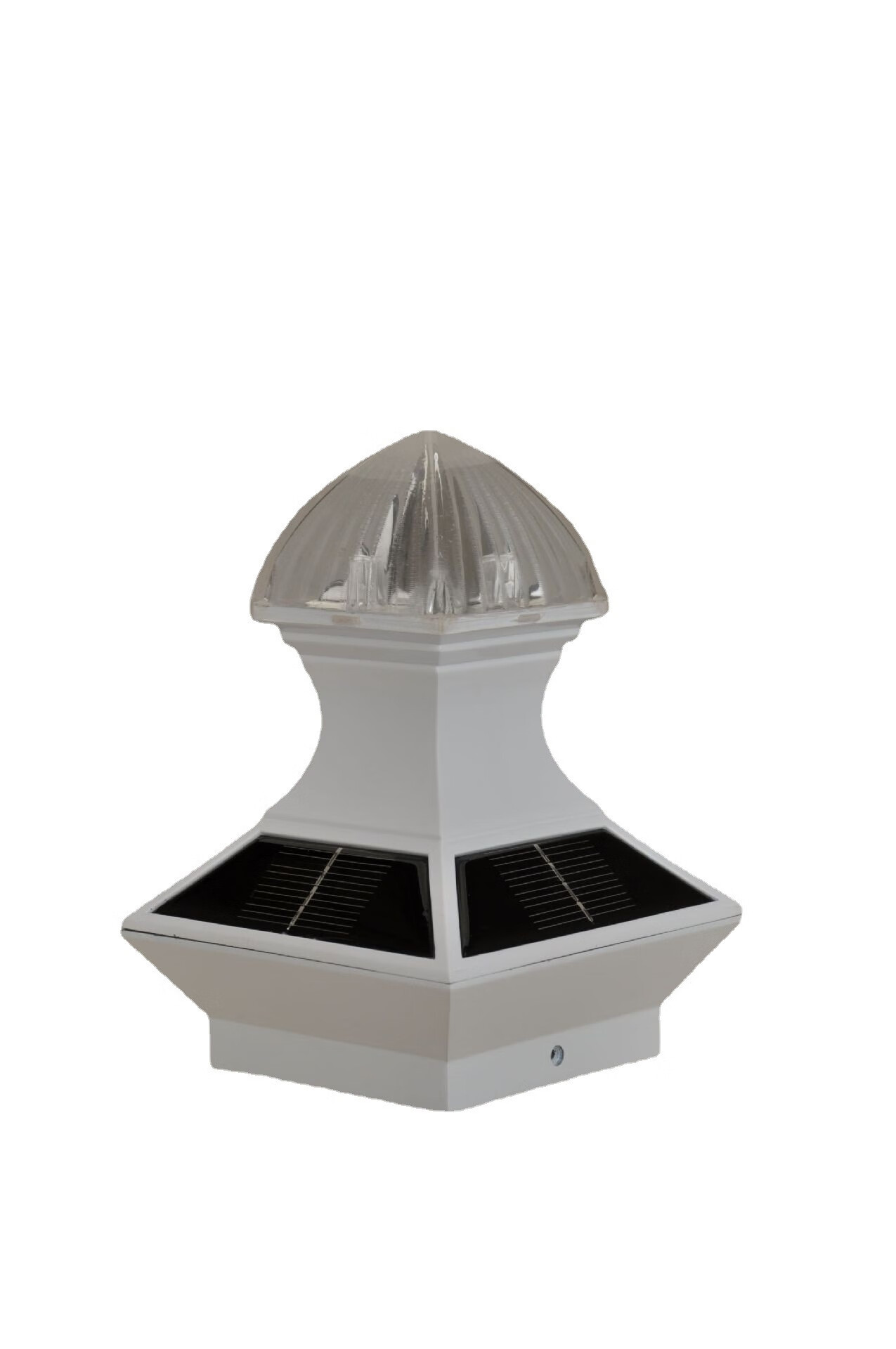 梯橙围墙花园栅栏灯水户外别墅4寸6寸底坐户外庭院栅栏柱头太阳能灯 4