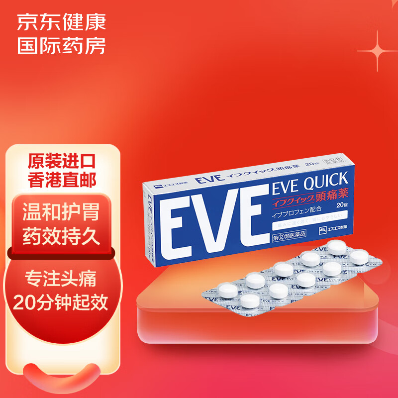 海外解热镇痛用药价格走势一览：EVE品牌止疼药多款选择