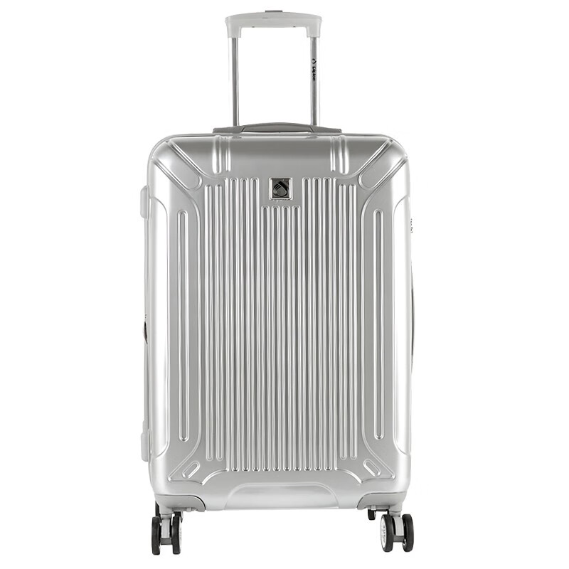 diplomat外交官时尚镜面拉杆箱万向轮行李箱可扩充层旅行箱TC-601系列 银色 24英寸