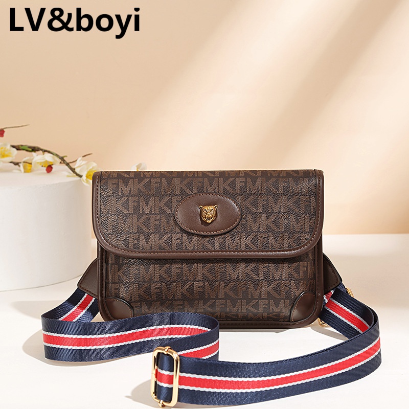lv&boyi奢侈品官方品牌包包春夏包包女2022新款潮虎头包时尚宽肩带单
