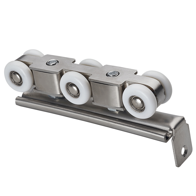 乐贝净不锈钢移门滑轮滑道轮子阳台移门厨房推拉轮橱柜6轮吊轨道门