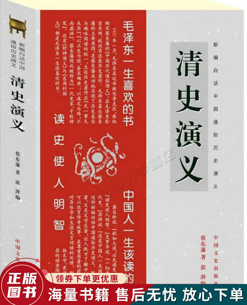 新编白话中国通俗历史演义:清史演义