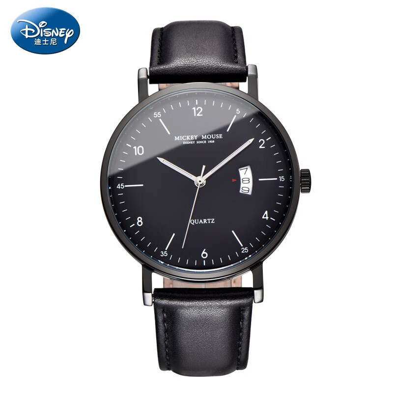 迪士尼手表男款中学生初中防水青少年考试中考专用高中生男生防水石英