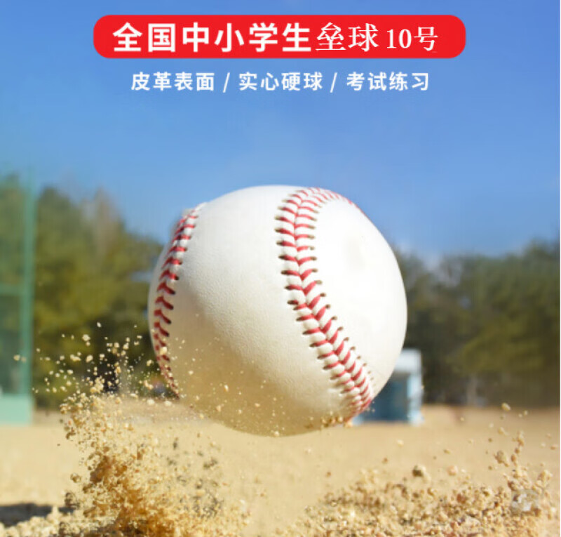 鑫鑫牛垒球小学 实心10寸手工缝制中小学生 小孩儿童练习考试用球 习